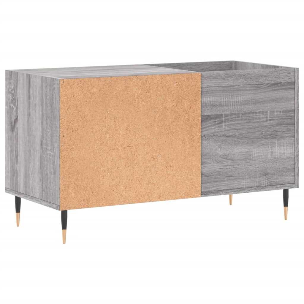 Dulap Pentru Discuri Gri Sonoma 85X38X48 Cm Lemn Prelucrat