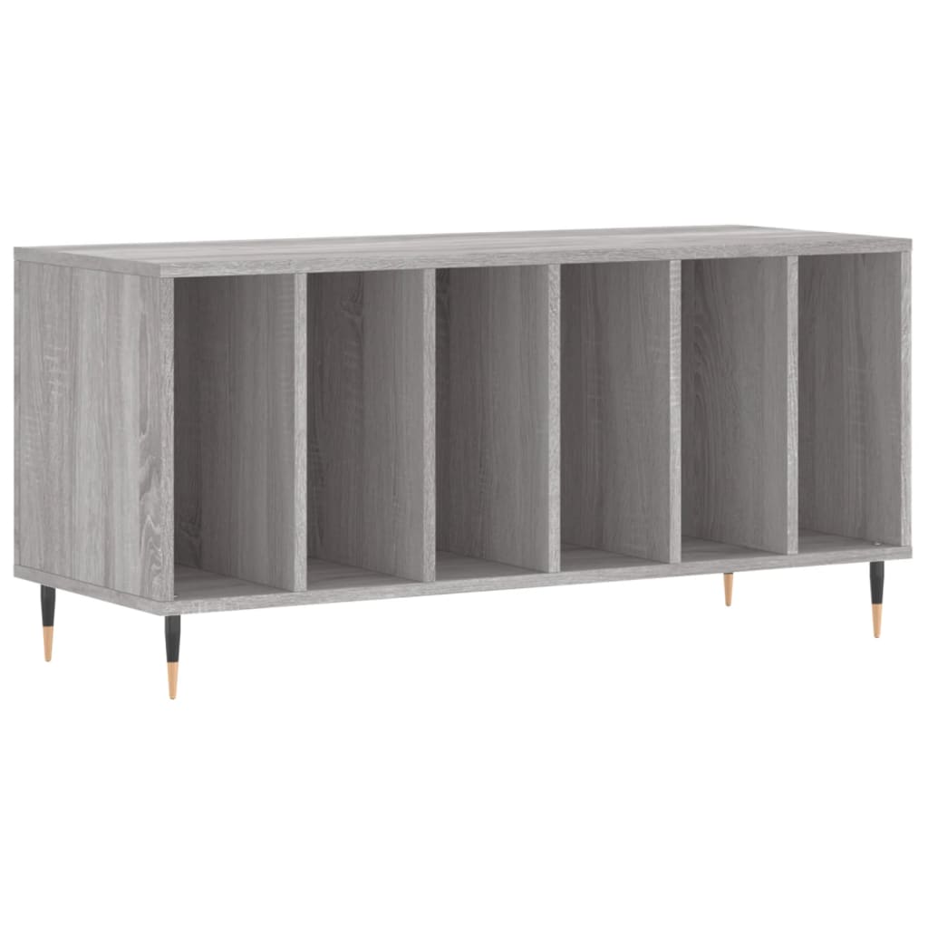 Dulap Pentru Discuri Gri Sonoma, 100X38X48 Cm, Lemn Prelucrat
