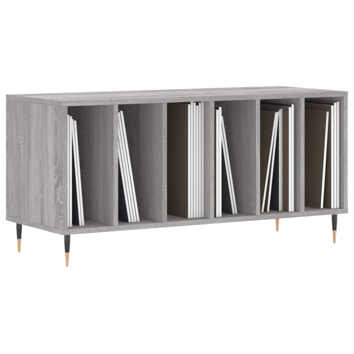 Dulap Pentru Discuri Gri Sonoma, 100X38X48 Cm, Lemn Prelucrat