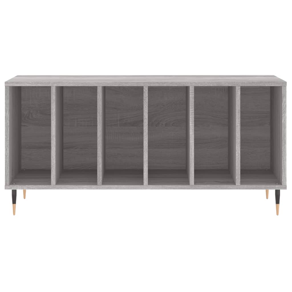 Dulap Pentru Discuri Gri Sonoma, 100X38X48 Cm, Lemn Prelucrat