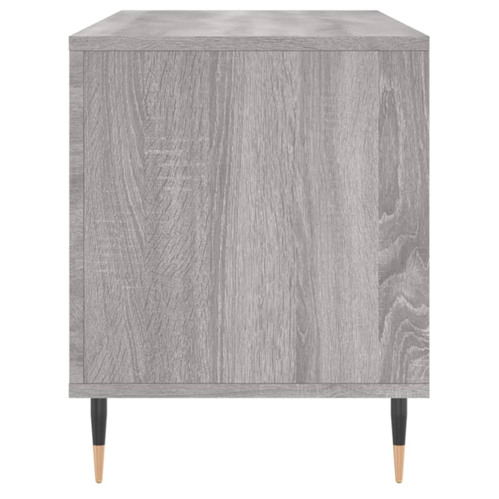 Dulap Pentru Discuri Gri Sonoma, 100X38X48 Cm, Lemn Prelucrat
