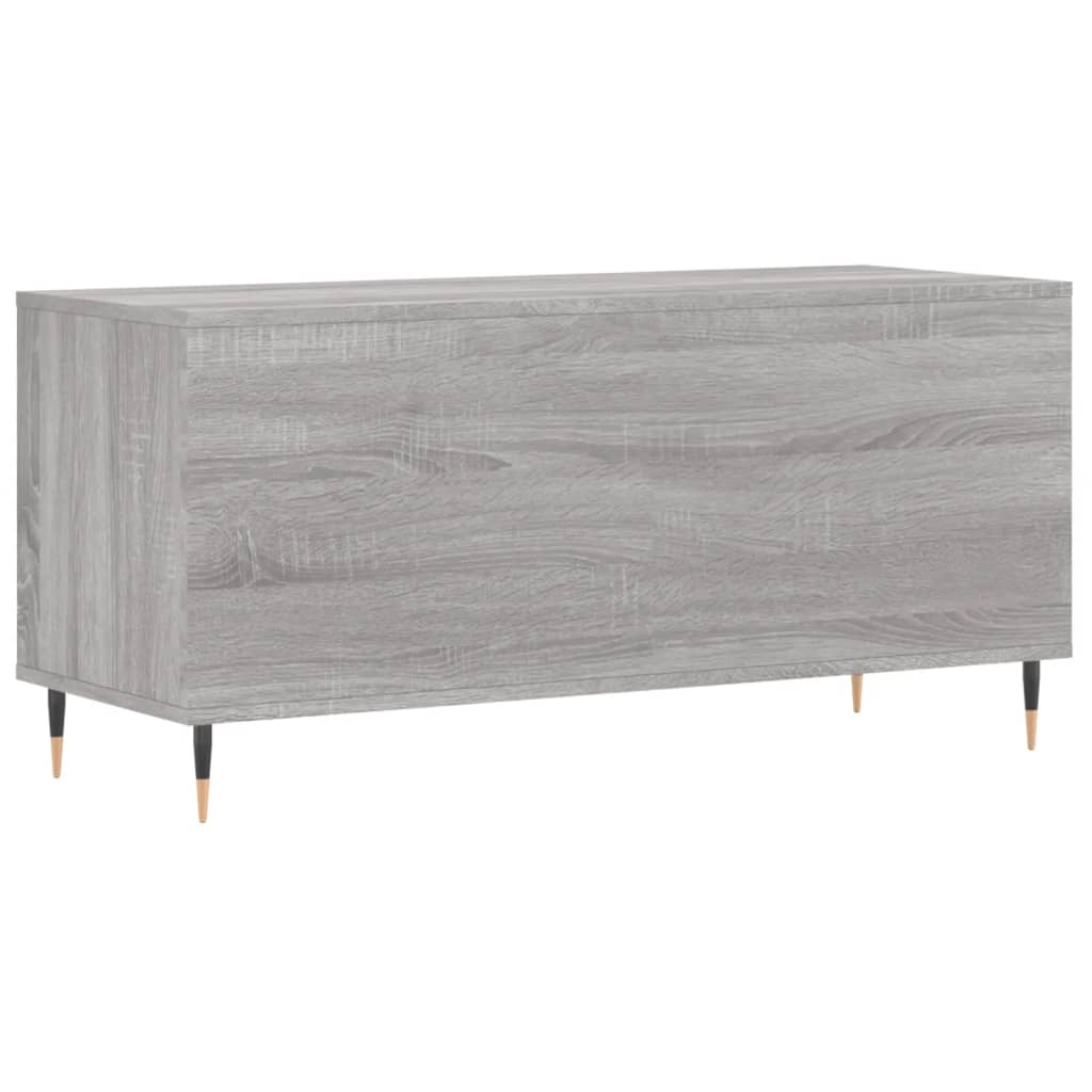 Dulap Pentru Discuri Gri Sonoma, 100X38X48 Cm, Lemn Prelucrat