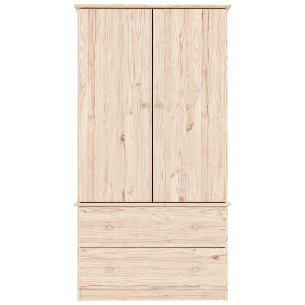Dulap „Alta”, 90X55X170 Cm, Lemn Masiv De Pin