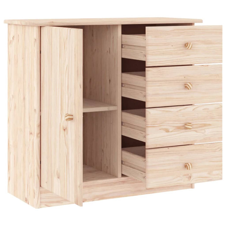 Dulap Alta, 77X35X73 Cm, Lemn Masiv De Pin
