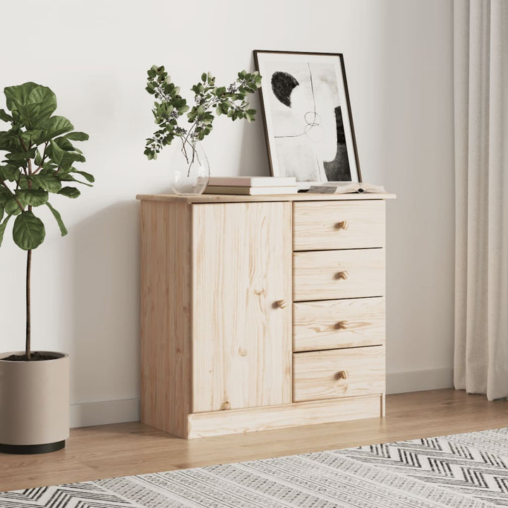 Dulap Alta, 77X35X73 Cm, Lemn Masiv De Pin
