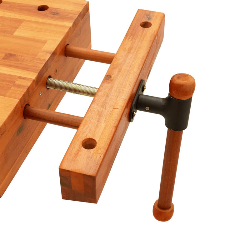 Blat Pentru Banc De Lucru Cu Menghină, 52X44X9,5 Cm Lemn Acacia