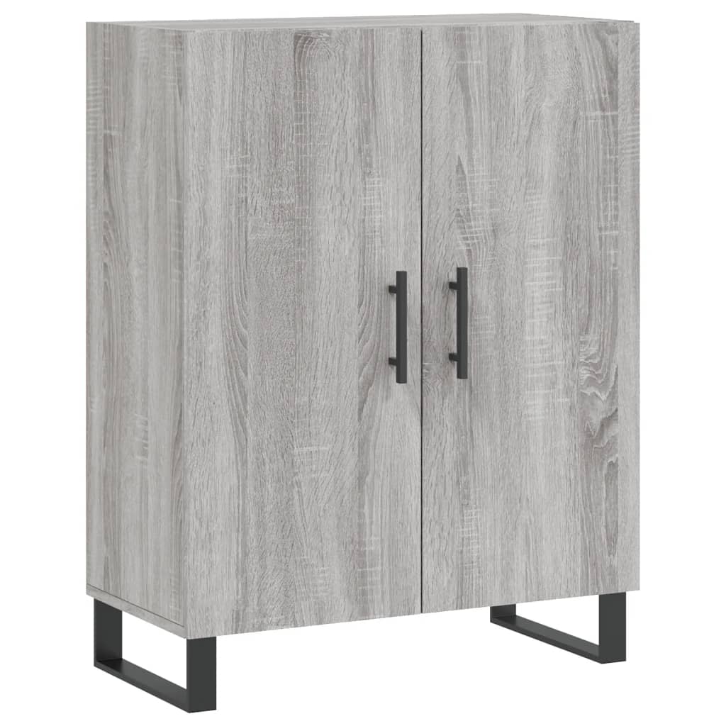 Dulap Înalt, Gri Sonoma, 69,5X34X180 Cm, Lemn Compozit