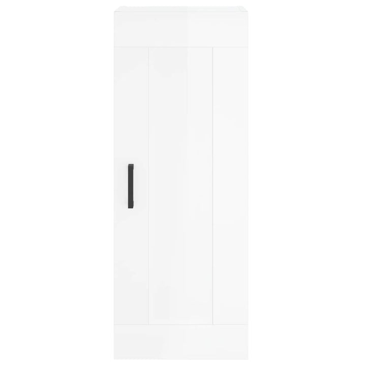 Dulap De Perete, Alb Extralucios, 34,5X34X90 Cm, Lemn Prelucrat