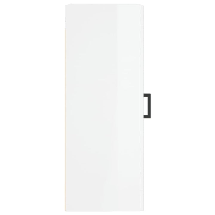 Dulap De Perete, Alb Extralucios, 34,5X34X90 Cm, Lemn Prelucrat