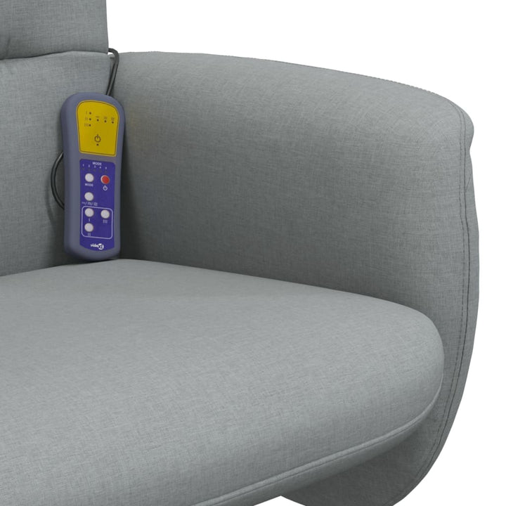 Fotoliu De Masaj Rabatabil Cu Taburet, , Textil