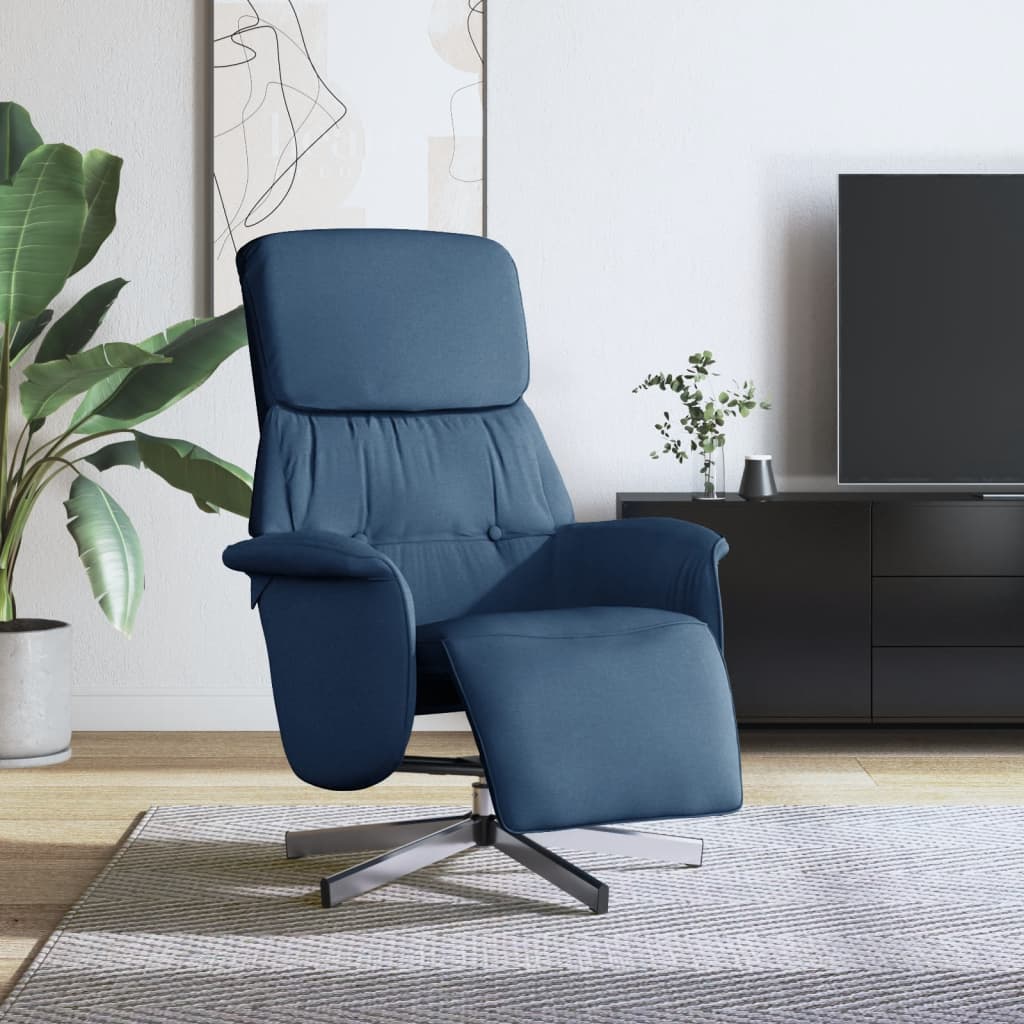Fotoliu Rabatabil Cu Suport De Picioare, , Textil