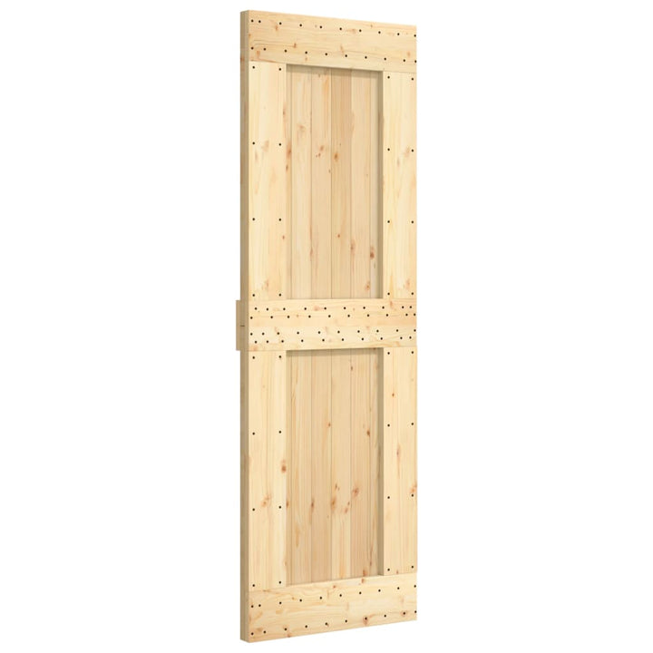 Ușă Glisantă Cu Set De Feronerie 70X210 Cm, Lemn Masiv De Pin