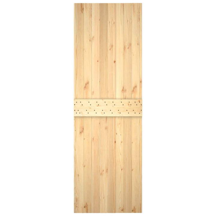 Ușă Glisantă Cu Set De Feronerie 70X210 Cm, Lemn Masiv De Pin