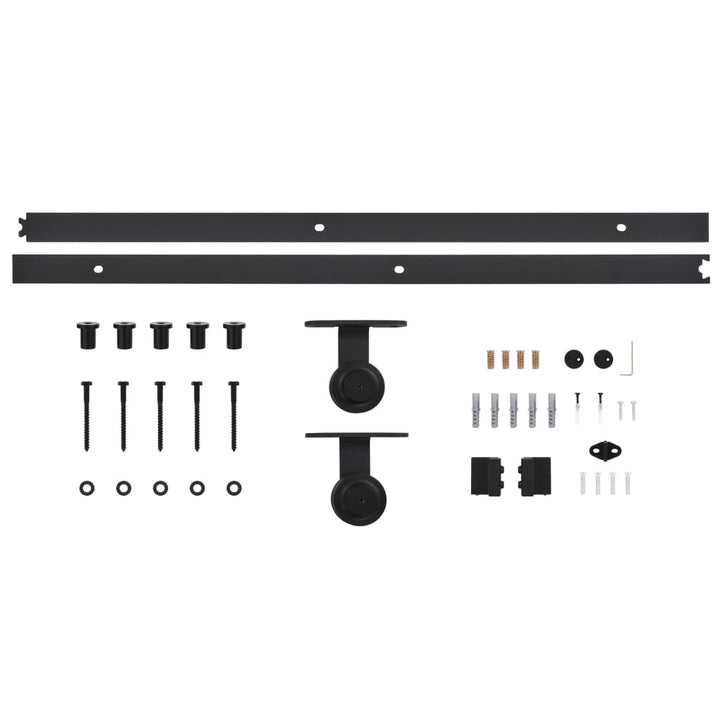 Ușă Glisantă Cu Set De Feronerie 70X210 Cm, Lemn Masiv De Pin