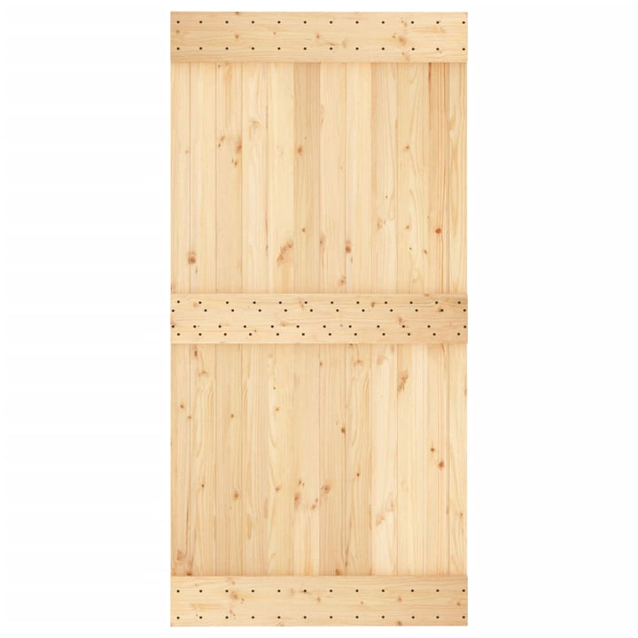 Ușă Glisantă Cu Set Feronerie, 100X210 Cm, Lemn Masiv De Pin