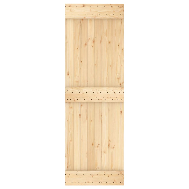 Ușă Glisantă Cu Set De Feronerie 70X210 Cm, Lemn Masiv De Pin