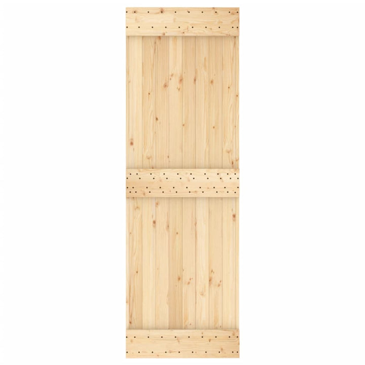 Ușă Glisantă Cu Set De Feronerie 70X210 Cm, Lemn Masiv De Pin