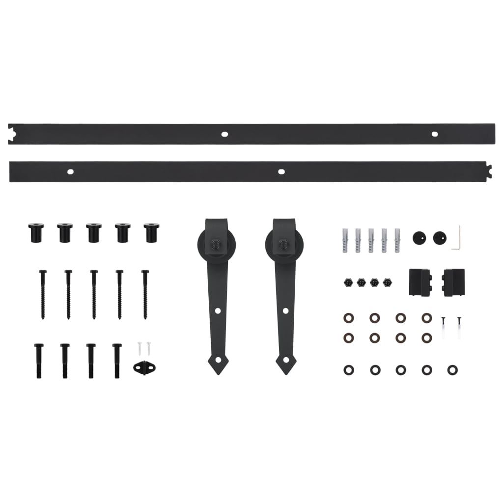 Ușă Glisantă Cu Set De Feronerie 70X210 Cm, Lemn Masiv De Pin