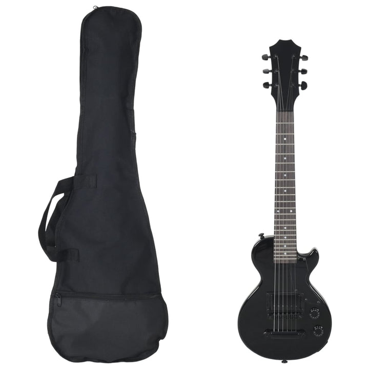Chitara Electrică Pentru Copii, Cu Husă, Maro/Negru, 3/4 30"