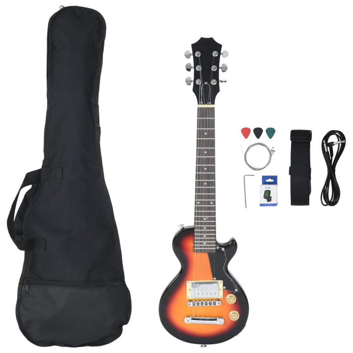 Chitara Electrică Pentru Copii, Cu Husă, Maro/Negru, 3/4 30"