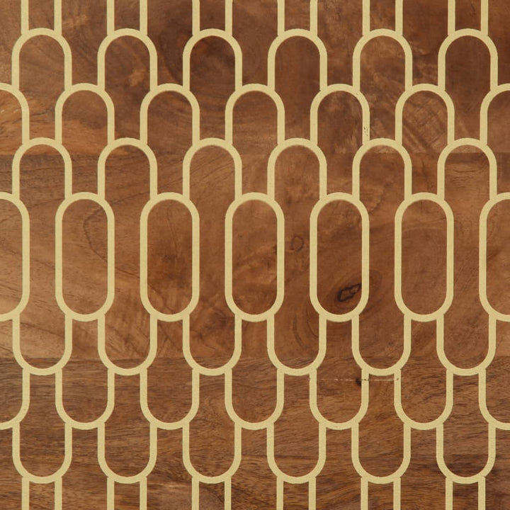 Dulap Lateral, 80X33X75 Cm, Lemn Masiv De Mango