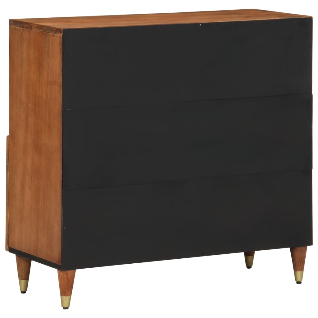 Dulap Lateral, 80X33X75 Cm, Lemn Masiv De Mango