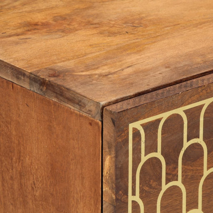 Dulap Lateral, 80X33X75 Cm, Lemn Masiv De Mango