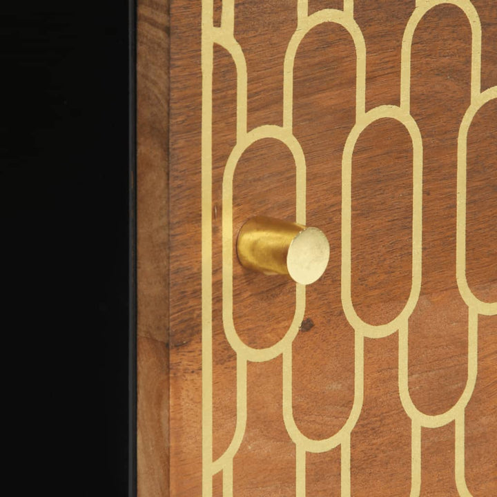 Dulap Lateral, 80X33X75 Cm, Lemn Masiv De Mango