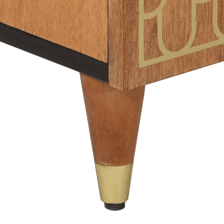 Dulap Lateral, 90X33X75 Cm, Lemn Masiv De Mango