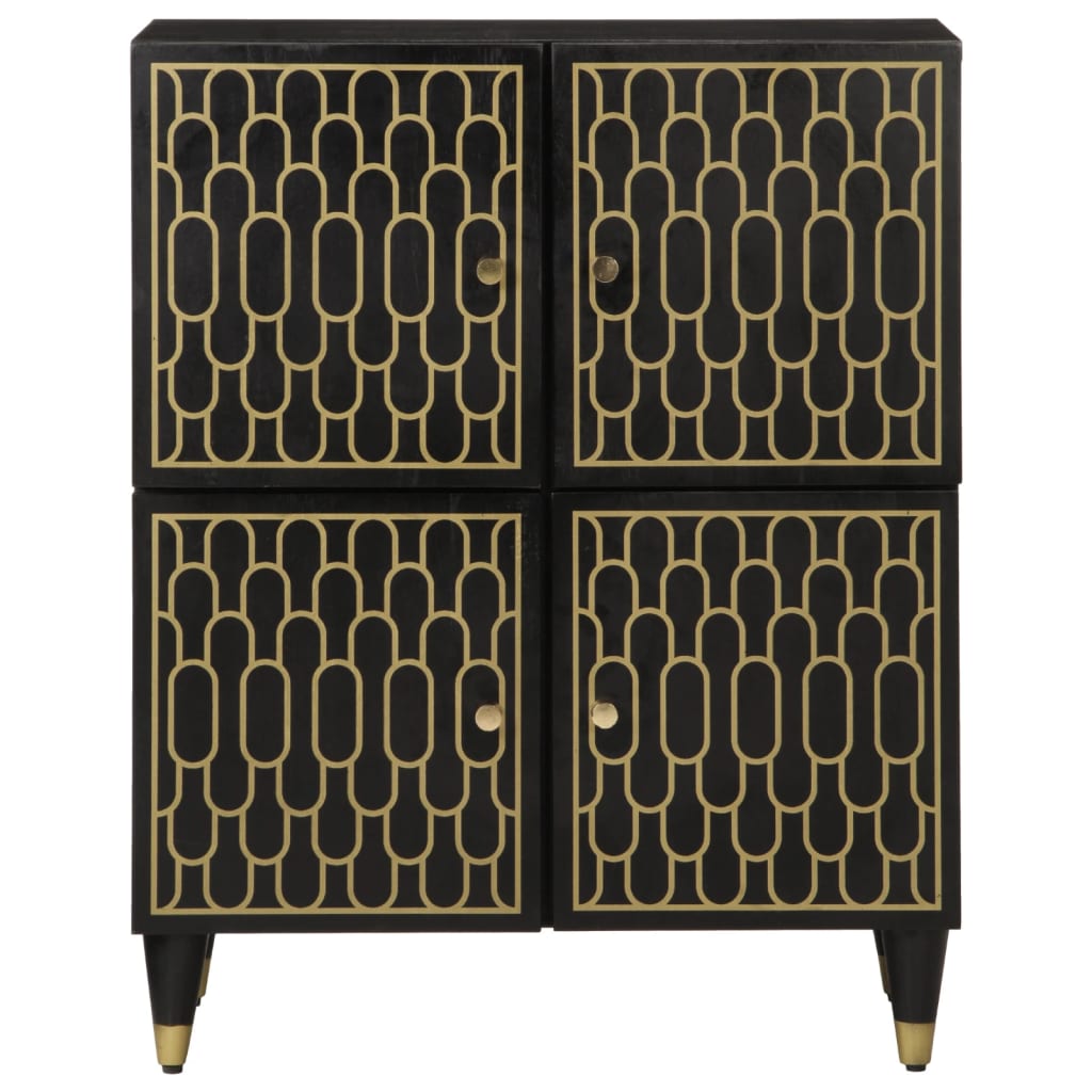 Dulap Lateral, 60X33X75 Cm, Lemn Masiv De Mango