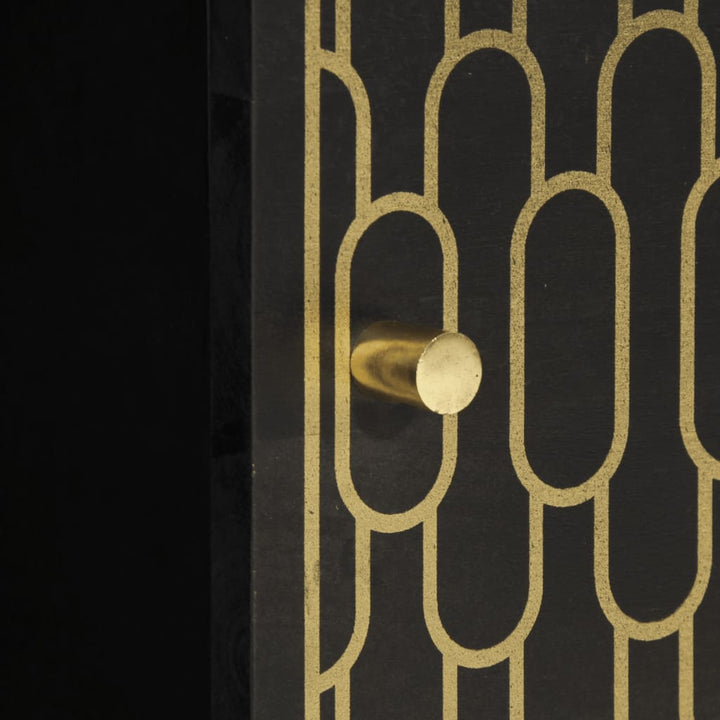 Dulap Lateral, 80X33X75 Cm, Lemn Masiv De Mango
