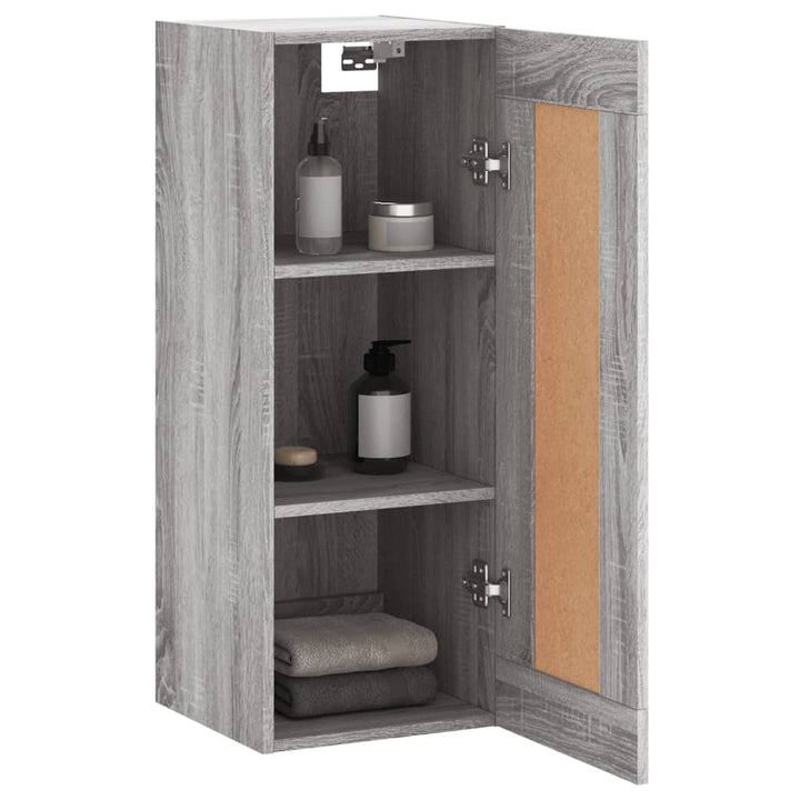 Dulap De Perete, Gri Sonoma, 34,5X34X90 Cm, Lemn Prelucrat