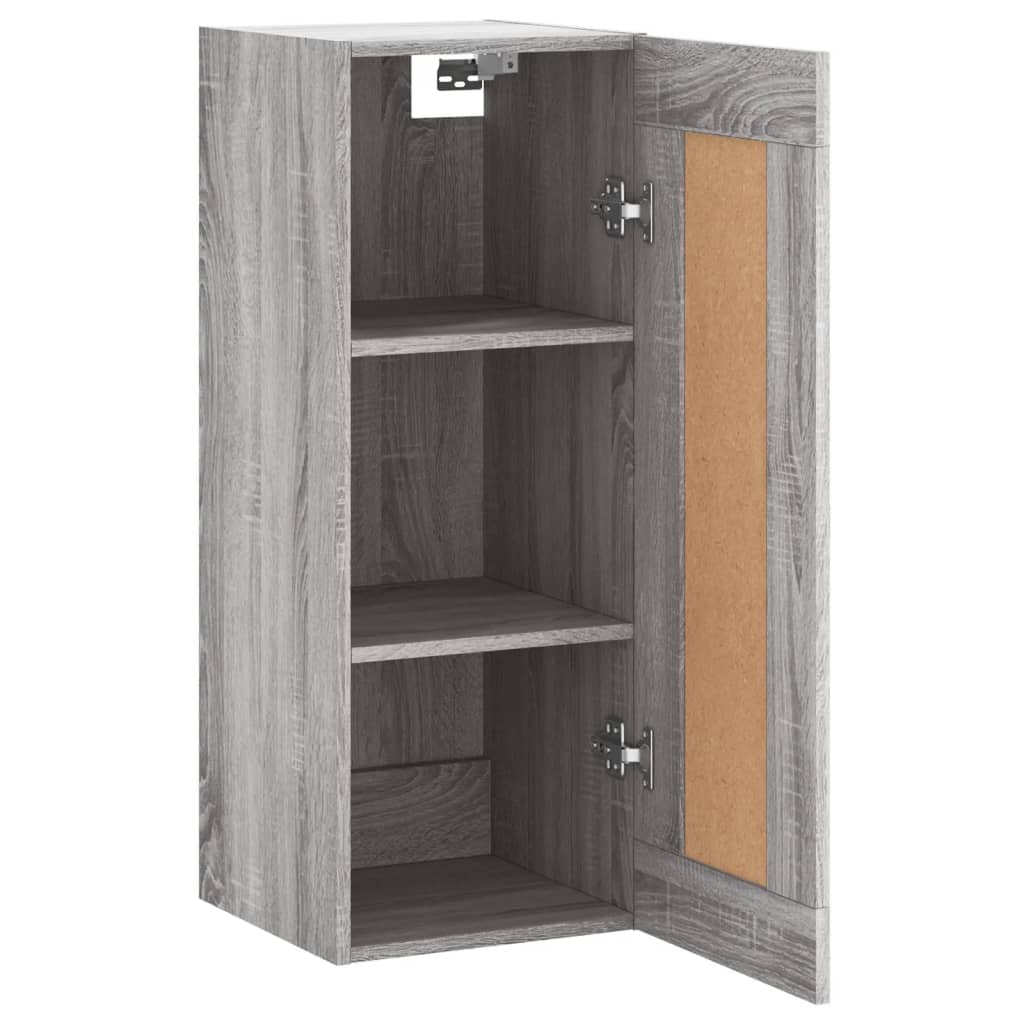 Dulap De Perete, Gri Sonoma, 34,5X34X90 Cm, Lemn Prelucrat