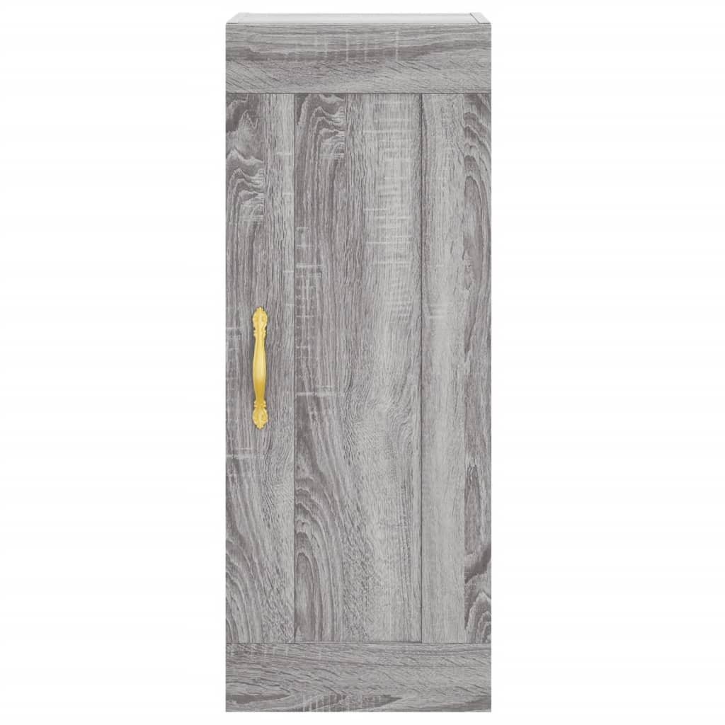 Dulap De Perete, Gri Sonoma, 34,5X34X90 Cm, Lemn Prelucrat