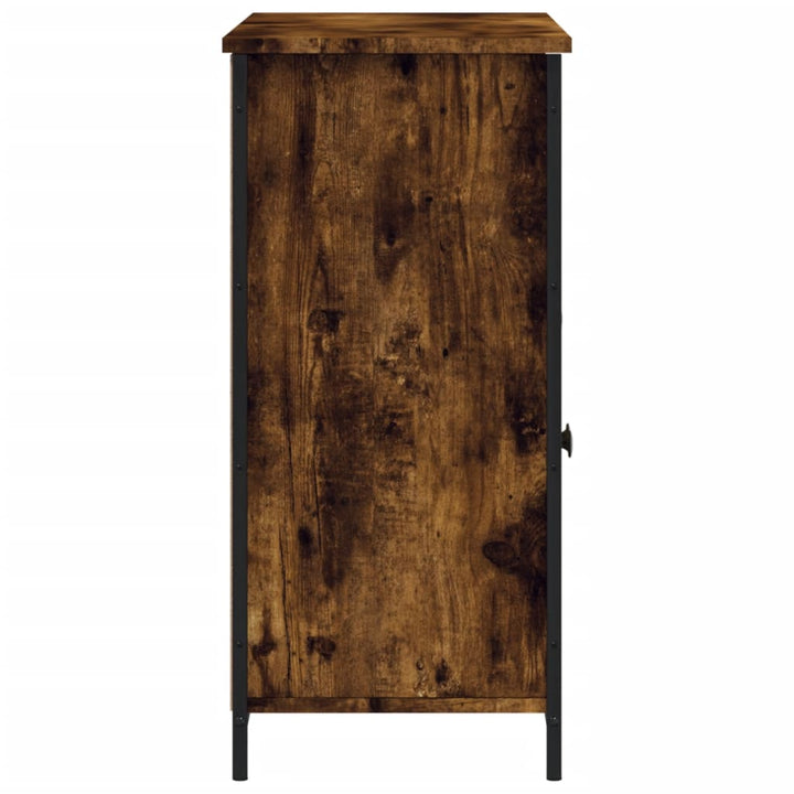 Servantă, Stejar Fumuriu, 100X35X75 Cm, Lemn Prelucrat