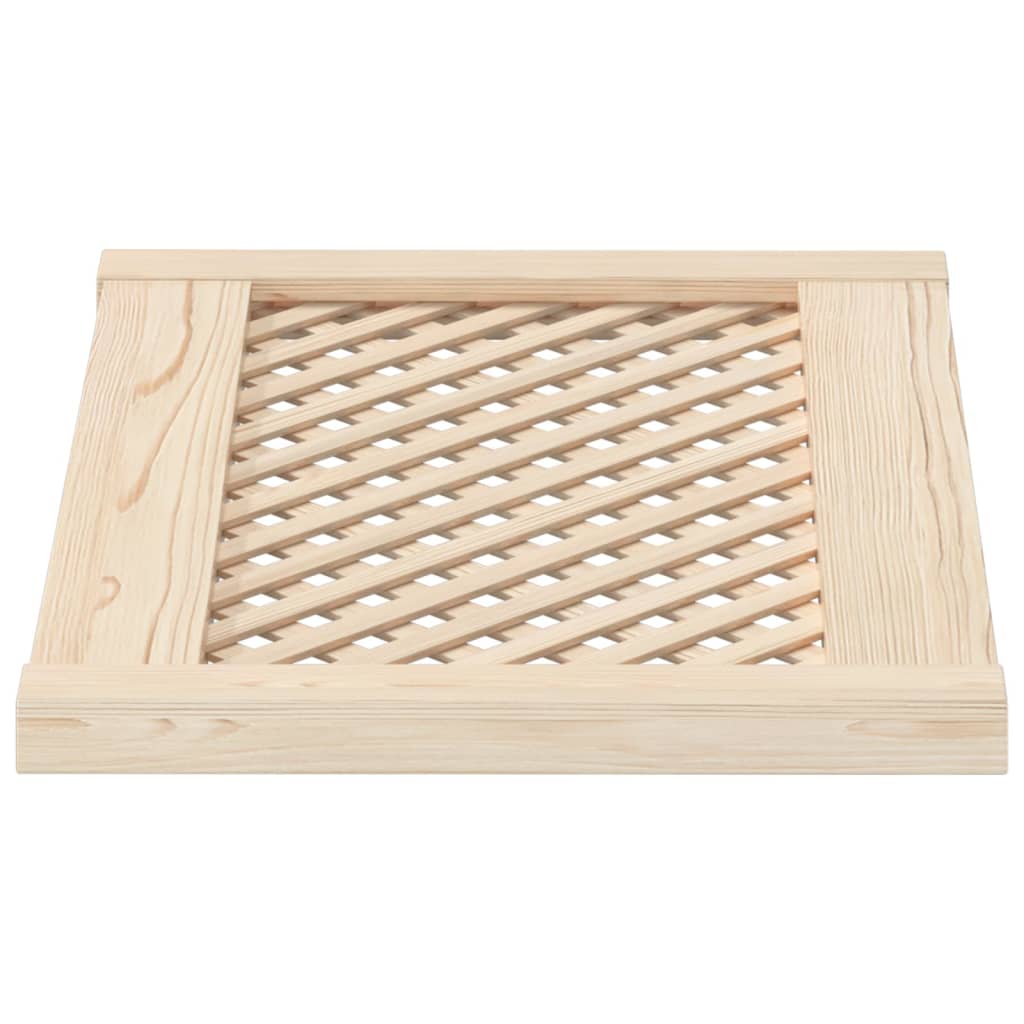 Uși De Dulap Cu Zăbrele 2 Buc. 59,5X39,5 Cm, Lemn Masiv De Pin