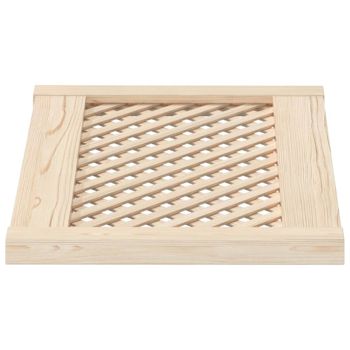 Uși De Dulap Cu Zăbrele 2 Buc. 59,5X39,5 Cm, Lemn Masiv De Pin