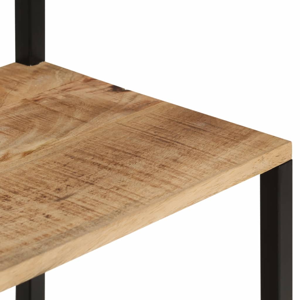 Cuier De Haine Cu Pantofar, 68X30X182 Cm, Lemn Masiv Mango Brut