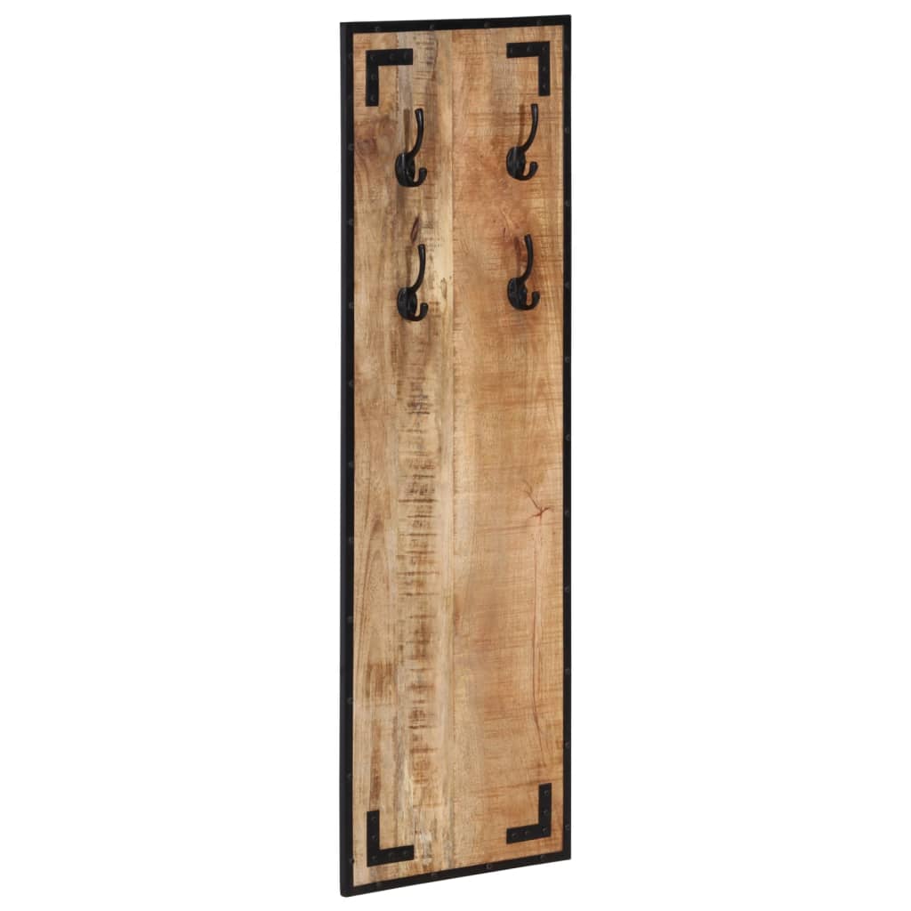 Cuier Pentru Haine, 35X8X110 Cm, Lemn Masiv De Mango Brut