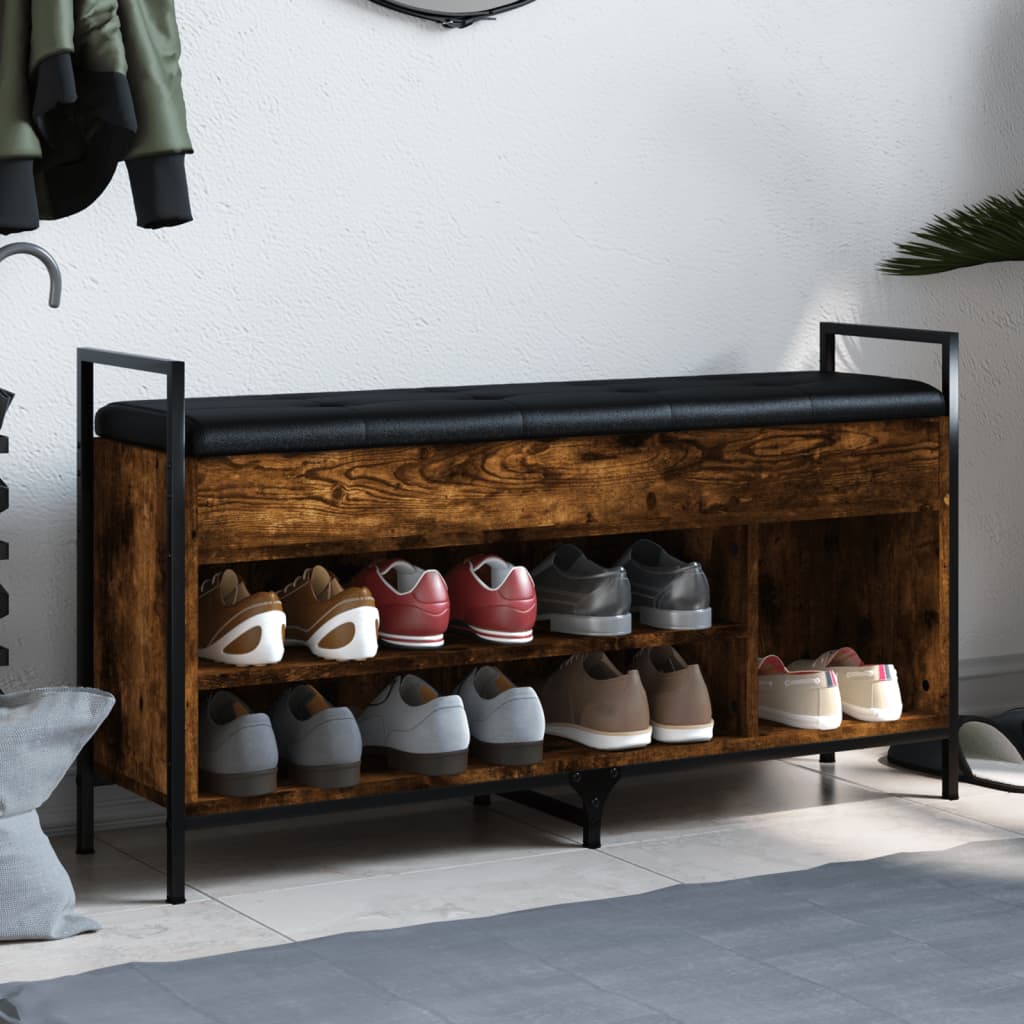 Bancă De Pantofi, Gri Sonoma, 65,5X32X57,5 Cm, Lemn Prelucrat