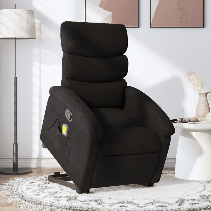 Vixl Fotoliu De Masaj Rabatabil Cu Ridicare, , Textil