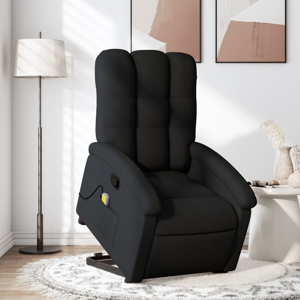 Vixl Fotoliu De Masaj Rabatabil Cu Ridicare, , Textil