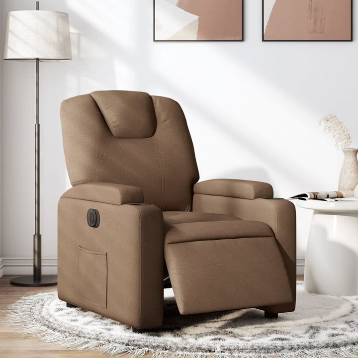 Vixl Fotoliu Electric De Masaj Rabatabil, Roșu Vin, Textil