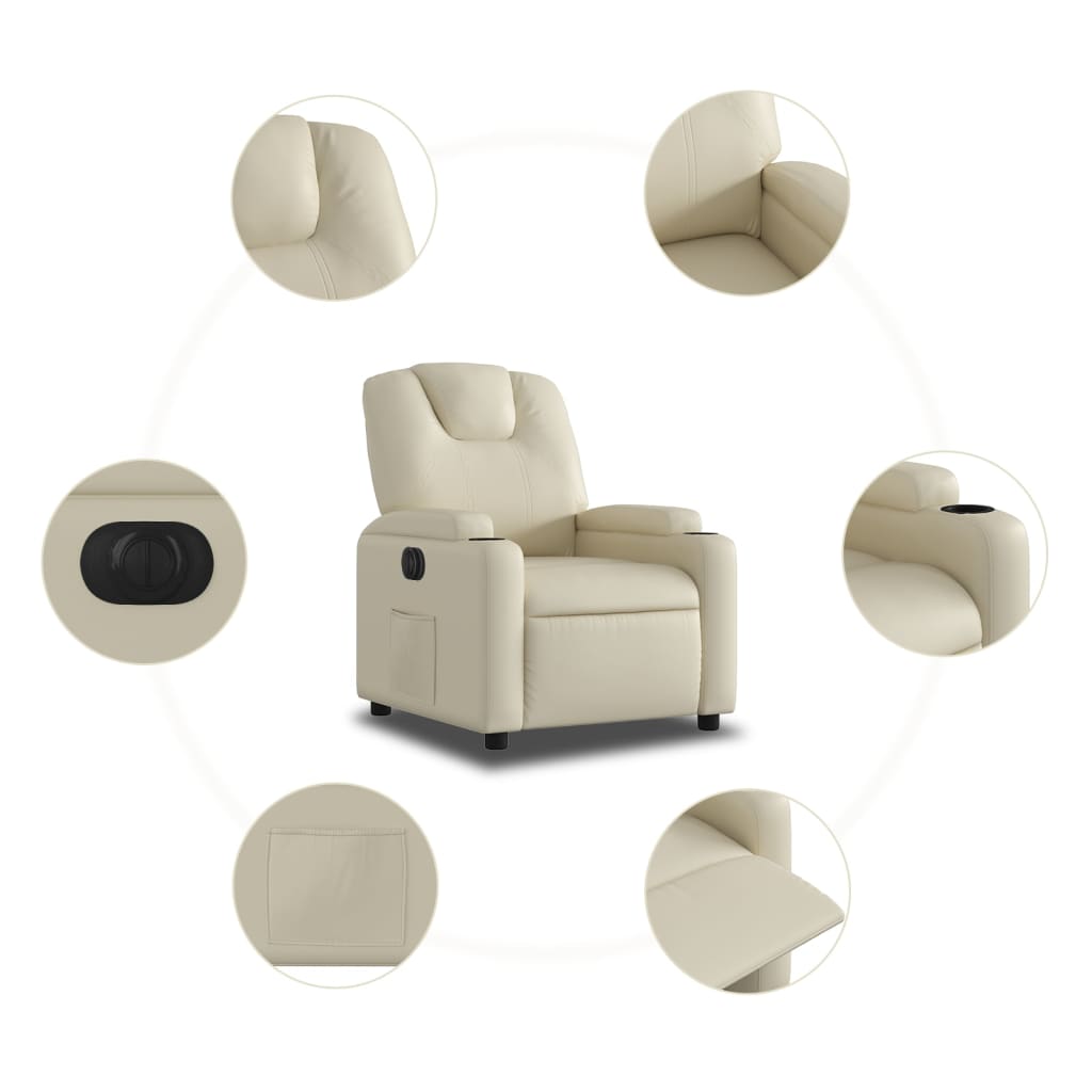 Fotoliu Rabatabil Electric, , Piele Ecologică