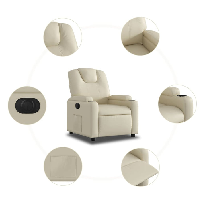Fotoliu Rabatabil Electric, , Piele Ecologică