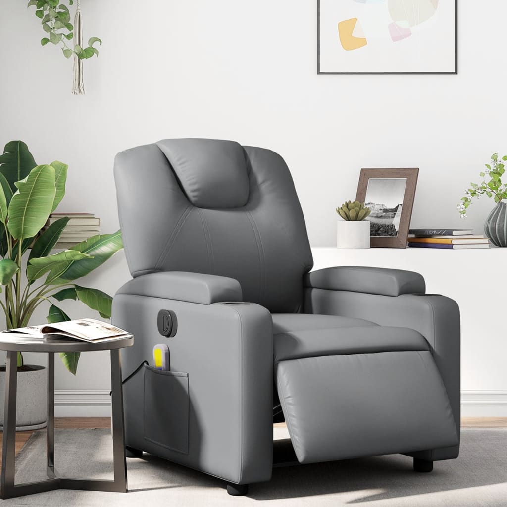 Fotoliu Rabatabil Electric, , Piele Ecologică