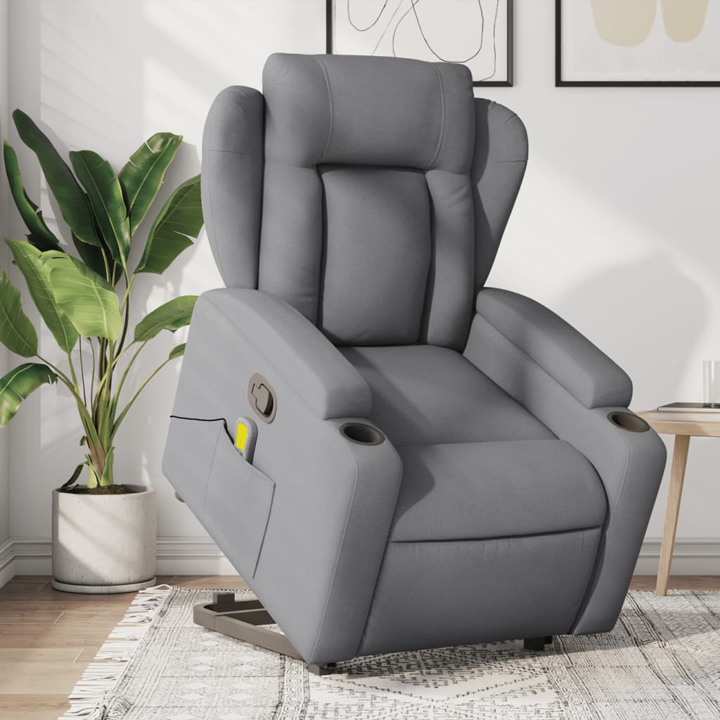 Fotoliu Rabatabil Cu Ridicare Pe Verticală, , Textil