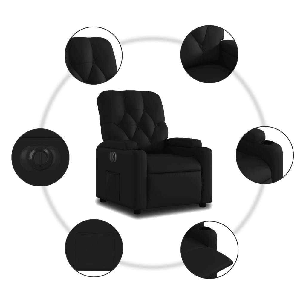 Fotoliu Rabatabil Electric, , Piele Ecologică