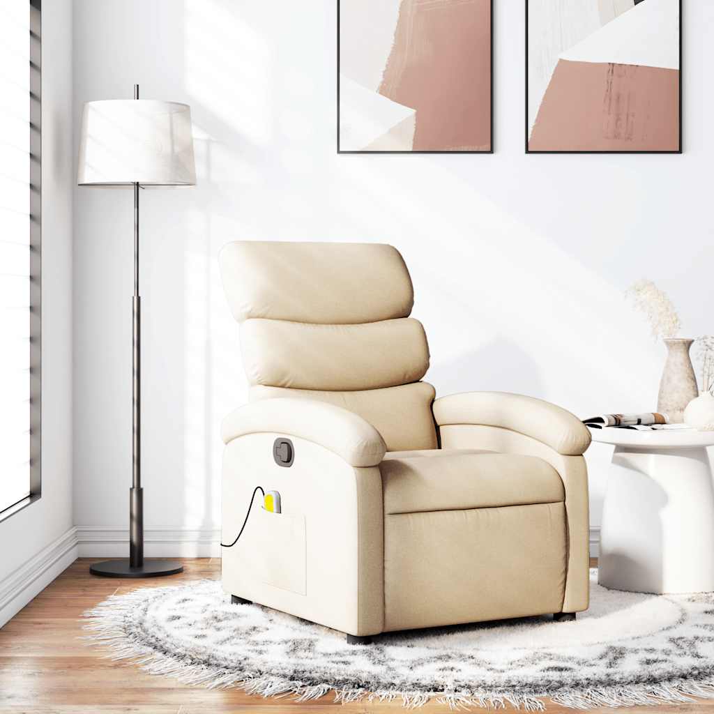 Vixl Fotoliu De Masaj Rabatabil, , Material Textil