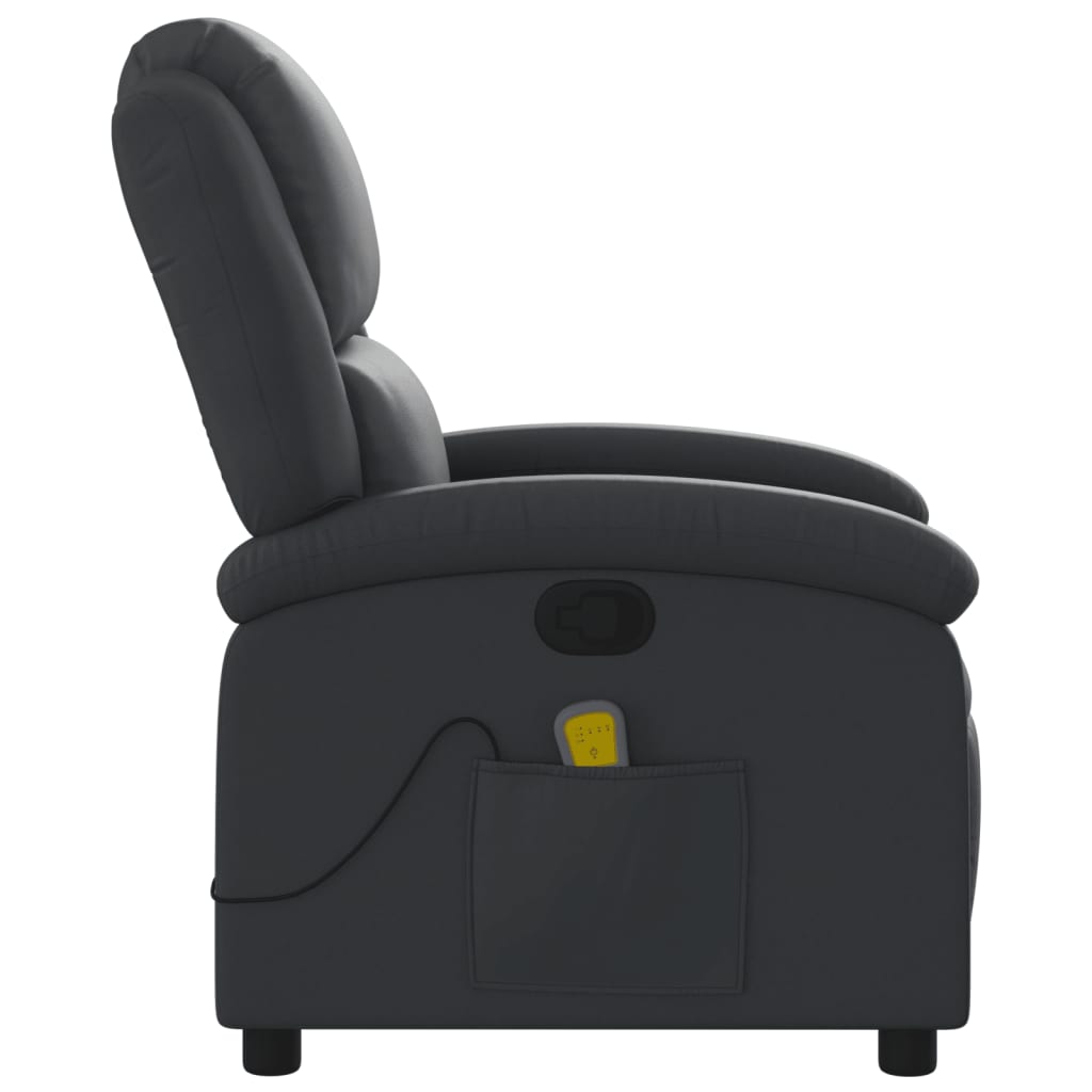 Vixl Fotoliu De Masaj Rabatabil, , Piele Naturală